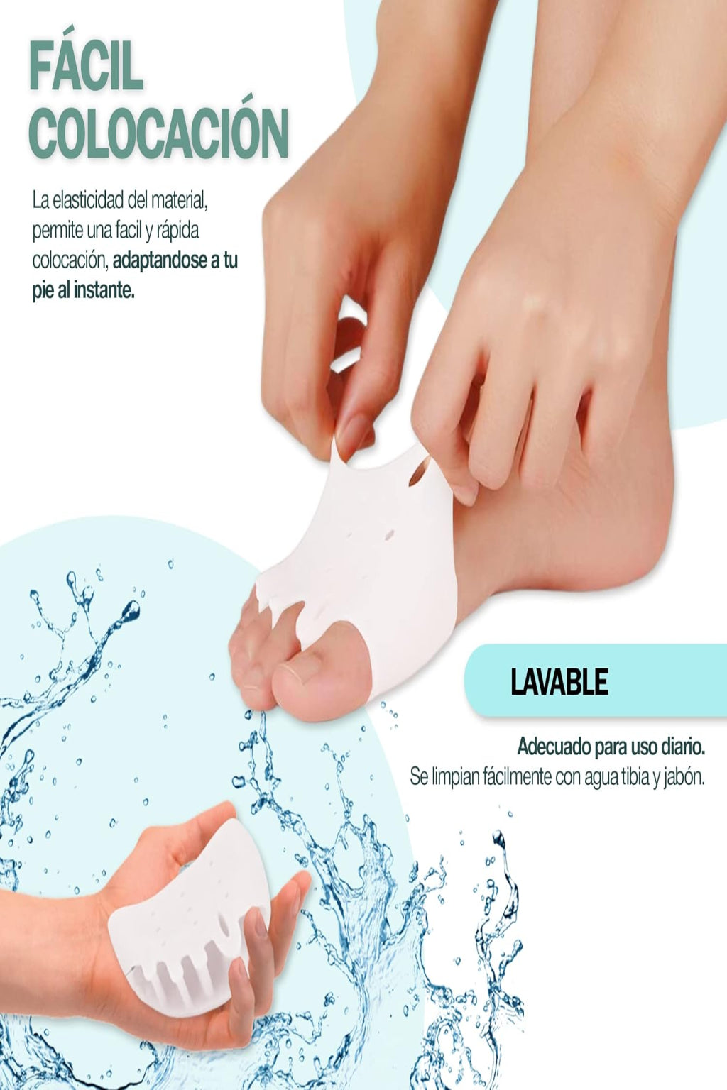 Almohadillas Terapéuticas separador de dedos PharmaToe
