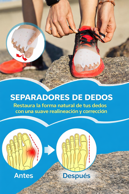 Almohadillas Terapéuticas separador de dedos PharmaToe