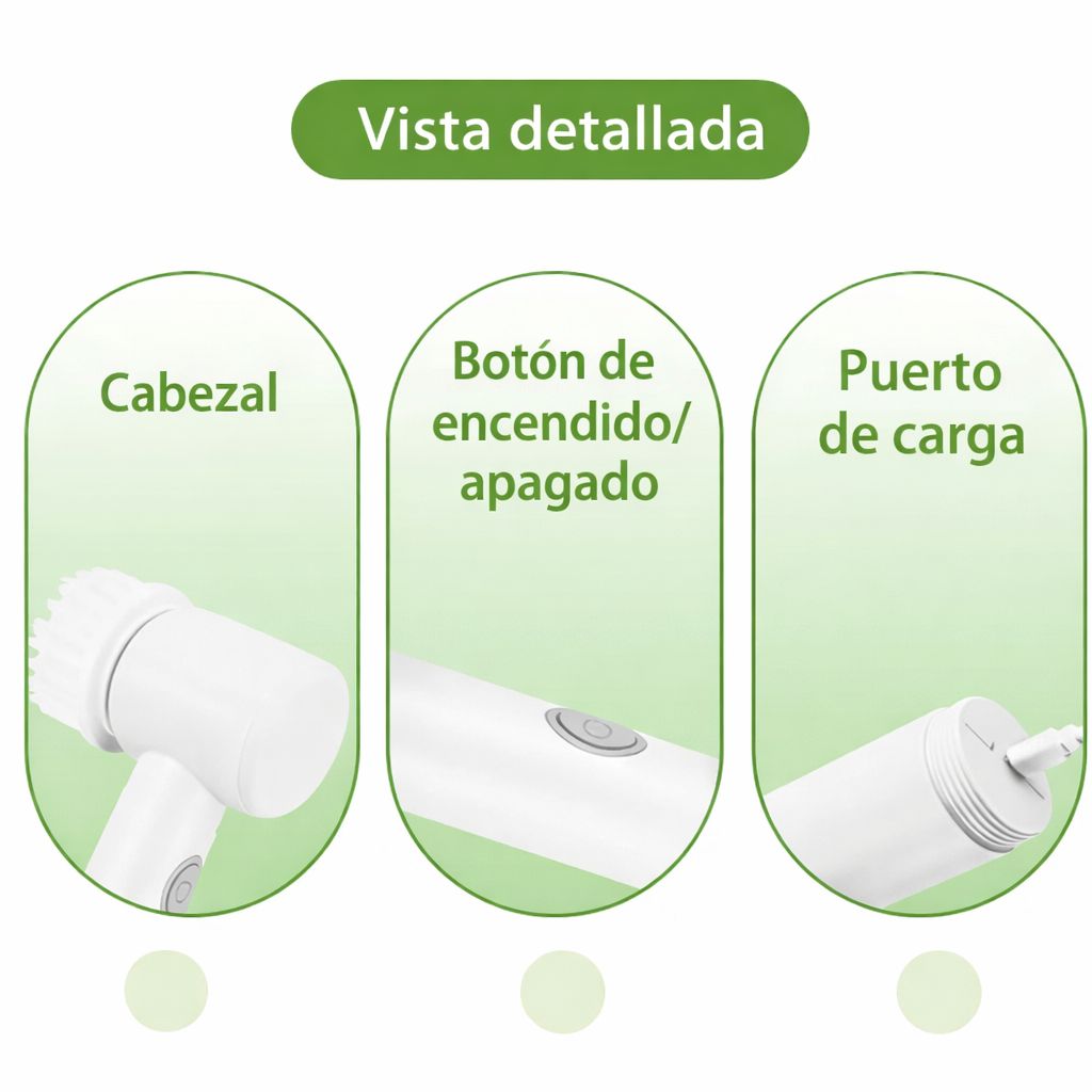 Cepillo Eléctrico de Limpieza Multifuncional para tu hogar