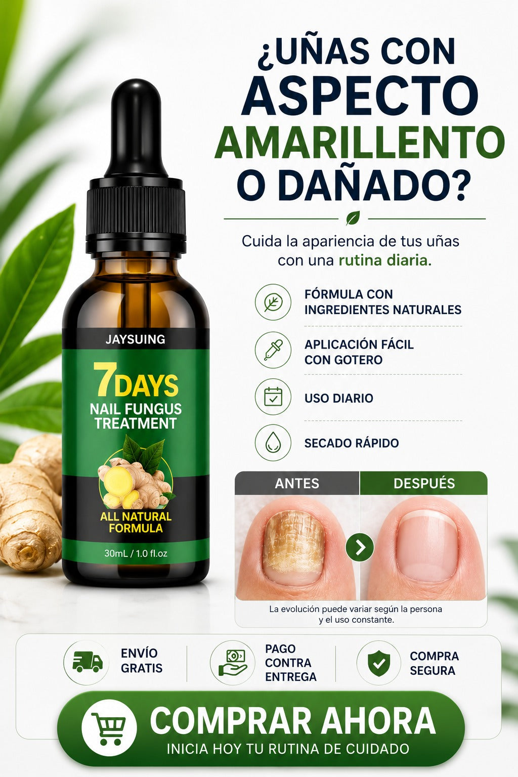 TRATAMIENTO ANTI HONGOS 100% NATURAL  (2x1)